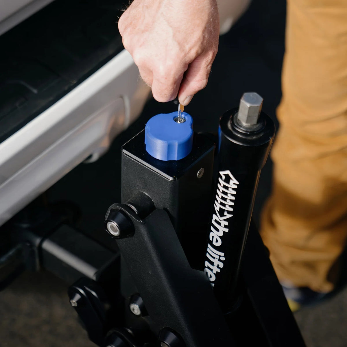 Key Lock Lifter The Lifter with Two Bike Mounts - Rear Mounted Bike Rack for E-bike ...